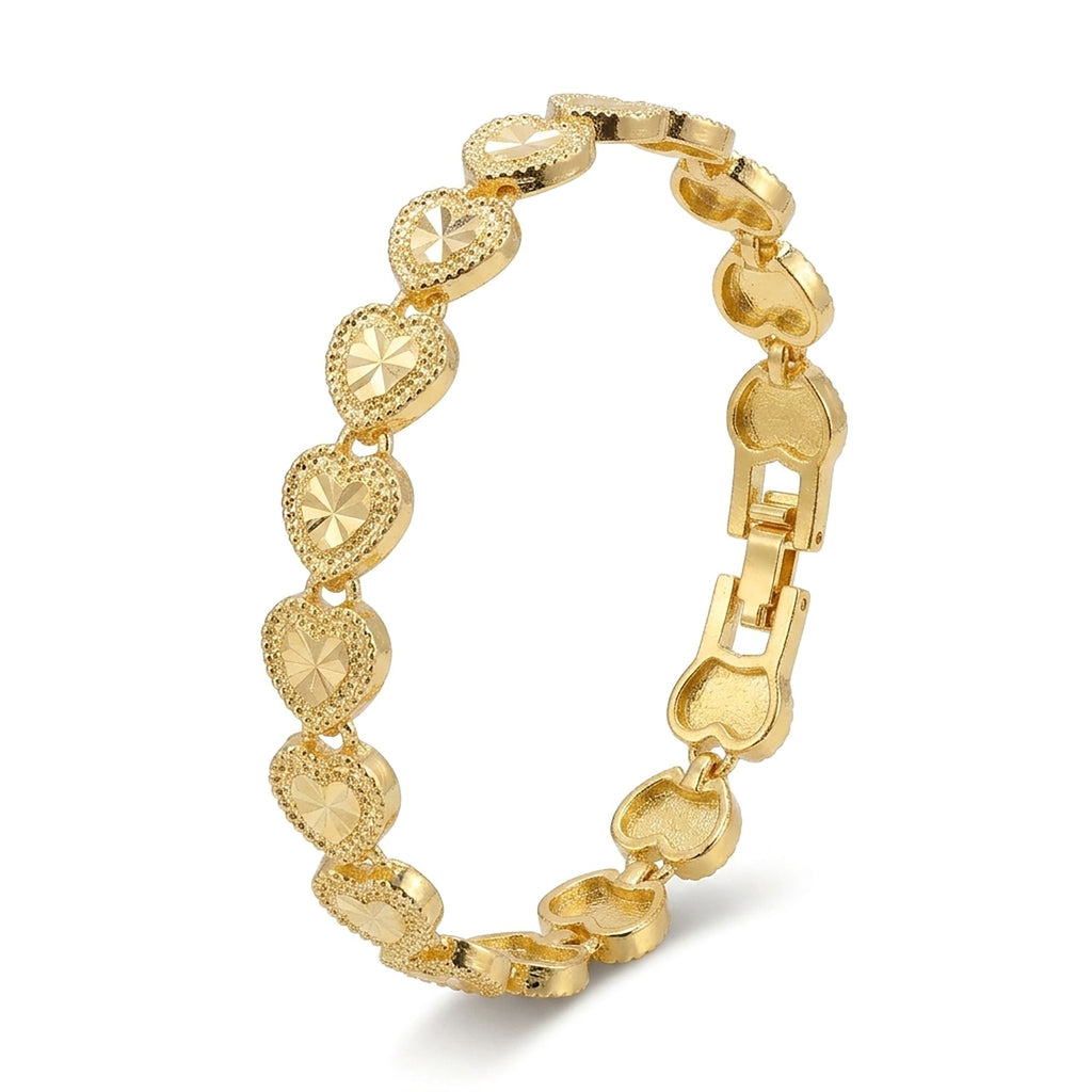 Takı Pusulası Amorette 24K Gold Kaplama 8 mm Kadın Bileklik 4174KBV5D13