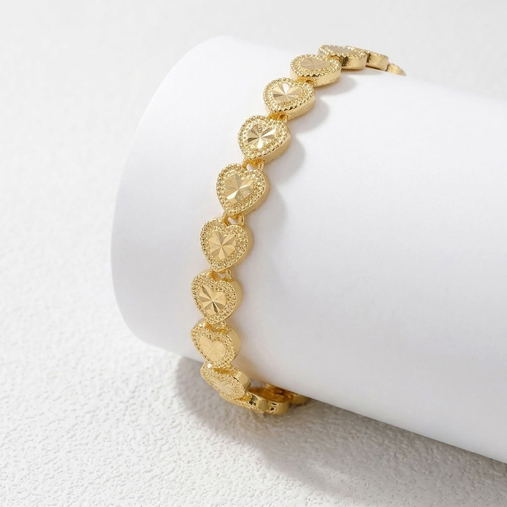 Takı Pusulası Amorette 24K Gold Kaplama 8 mm Kadın Bileklik 4174KBV5D13