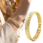 Takı Pusulası Auris 24K Gold Kaplama 8 mm Kadın Bileklik 4174KBV5D4