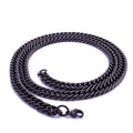 Takı Pusulası Balık Sırtı Siyah Erkek Çelik Kolye 1,6mm X 4mm 4174CEK054