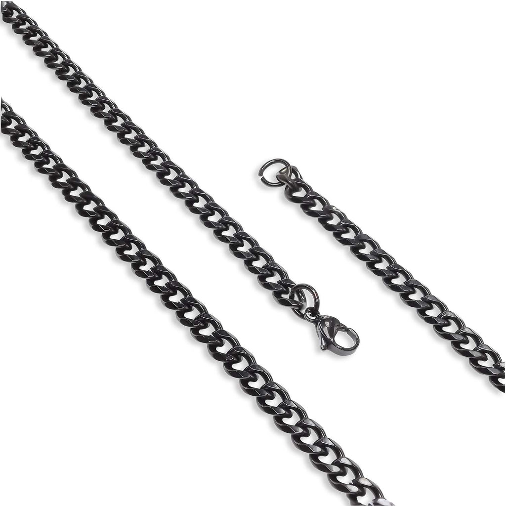 Takı Pusulası Çelik Erkek Siyah Kolye 1.6mm 4174CEK009