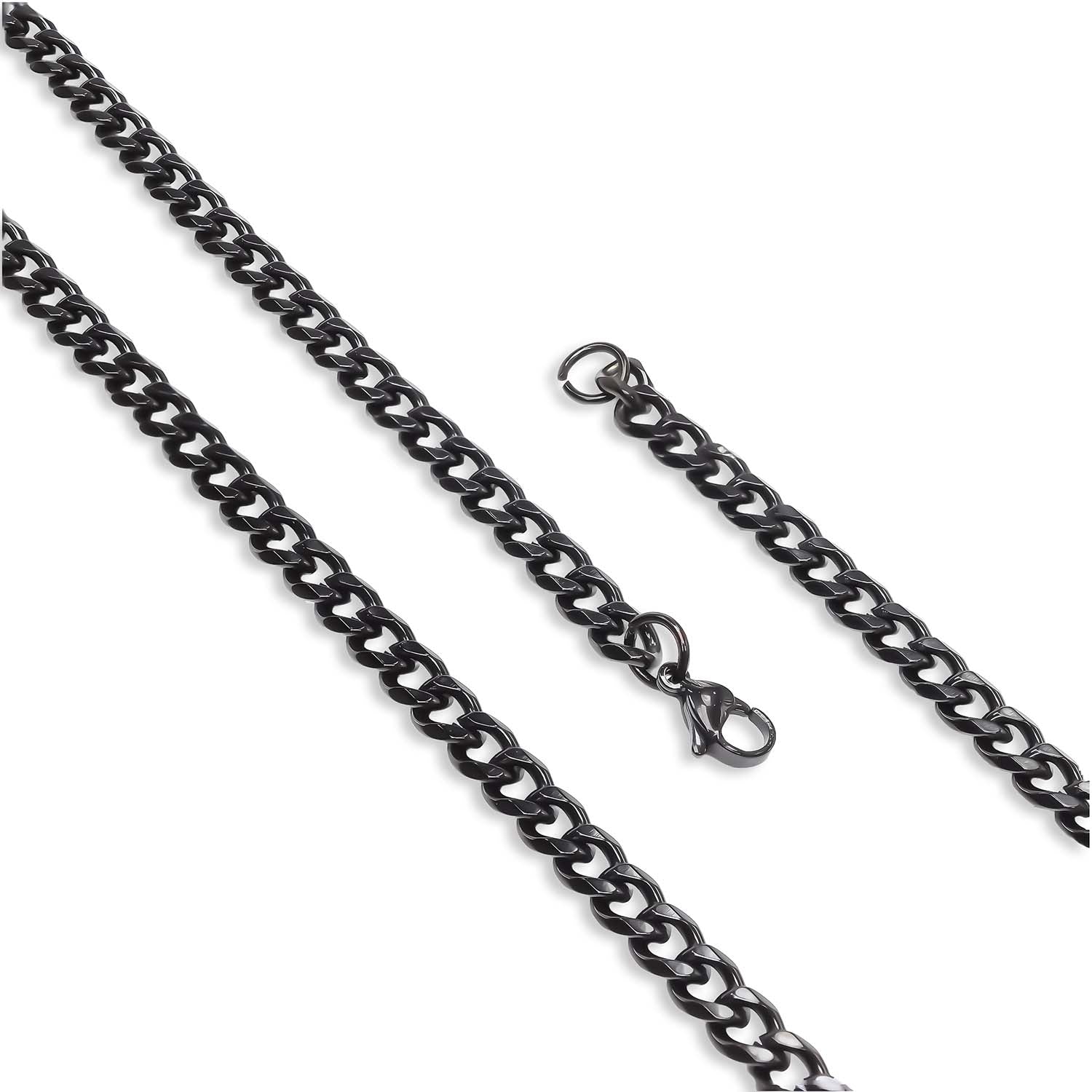 Takı Pusulası Çelik Erkek Siyah Kolye 1.6mm 4174CEK009