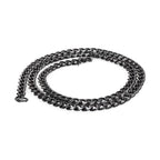 Takı Pusulası Çelik Erkek Siyah Kolye 1.6mm 4174CEK009