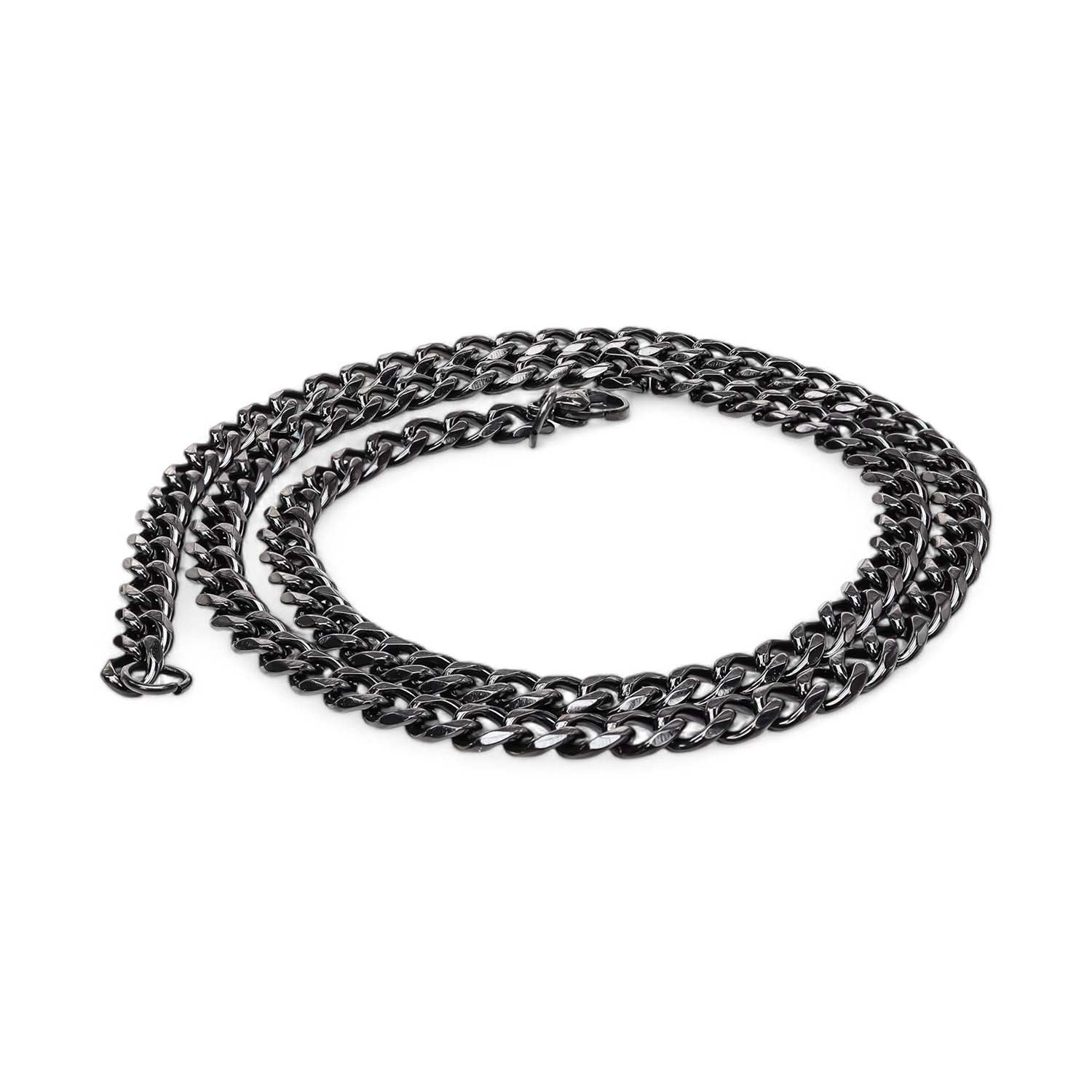 Takı Pusulası Çelik Erkek Siyah Kolye 1.6mm 4174CEK009