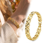 Takı Pusulası Clovera 24K Gold Kaplama 8 mm Kadın Bileklik 4174KBV5D2