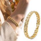 Takı Pusulası Facetta 24K Gold Kaplama 8 mm Kadın Bileklik 4174KBV5D6