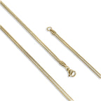Takı Pusulası Sarı İtalyan Çelik Kolye 1,5mm X 3mm 4174CEK051