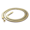 Takı Pusulası İtalyan Tasarım Sarı Çelik Zincir Kolye 2mm x 6mm 4174CEK047