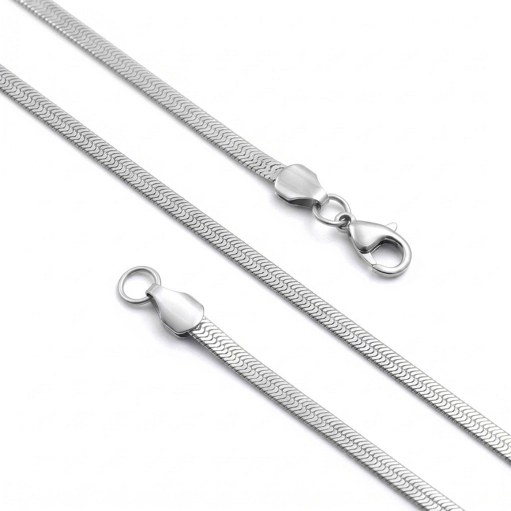 Takı Pusulası İtalyan Erkek Çelik Kolye 4x2mm 55cm 4174ECK030