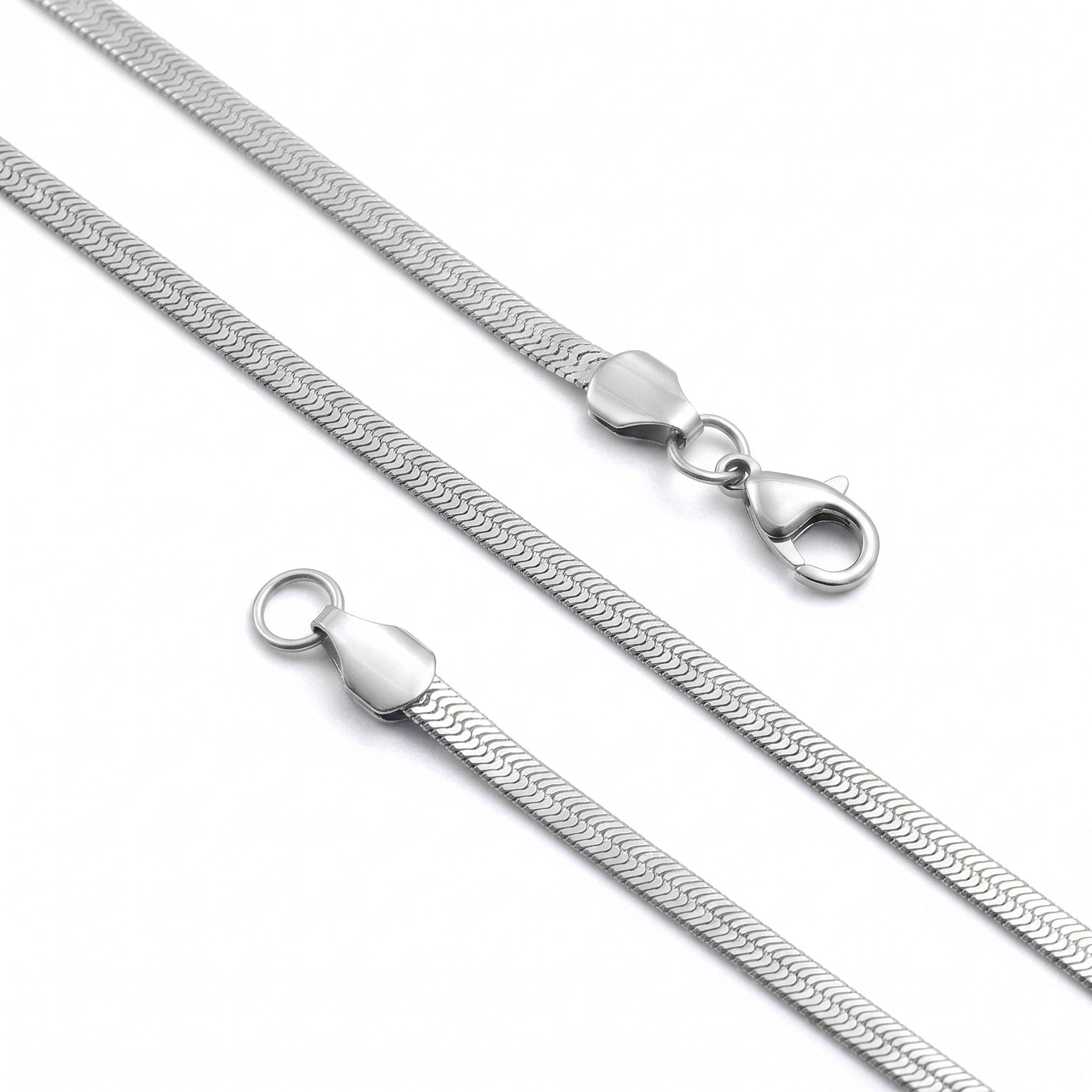 Takı Pusulası İtalyan Erkek Çelik Kolye 4x2mm 55cm 4174ECK030