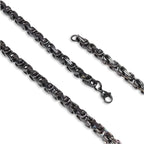 Takı Pusulası Kral Erkek Çelik Kolye 5mm 41744P6D80
