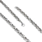 Takı Pusulası Kral Erkek Çelik Kolye 5mm 41744P6D80