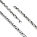 Takı Pusulası Kral Erkek Çelik Kolye 5mm 41744P6D80