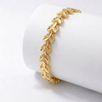 Takı Pusulası Laurel 24K Gold Kaplama 8 mm Kadın Bileklik 4174KBV5D5