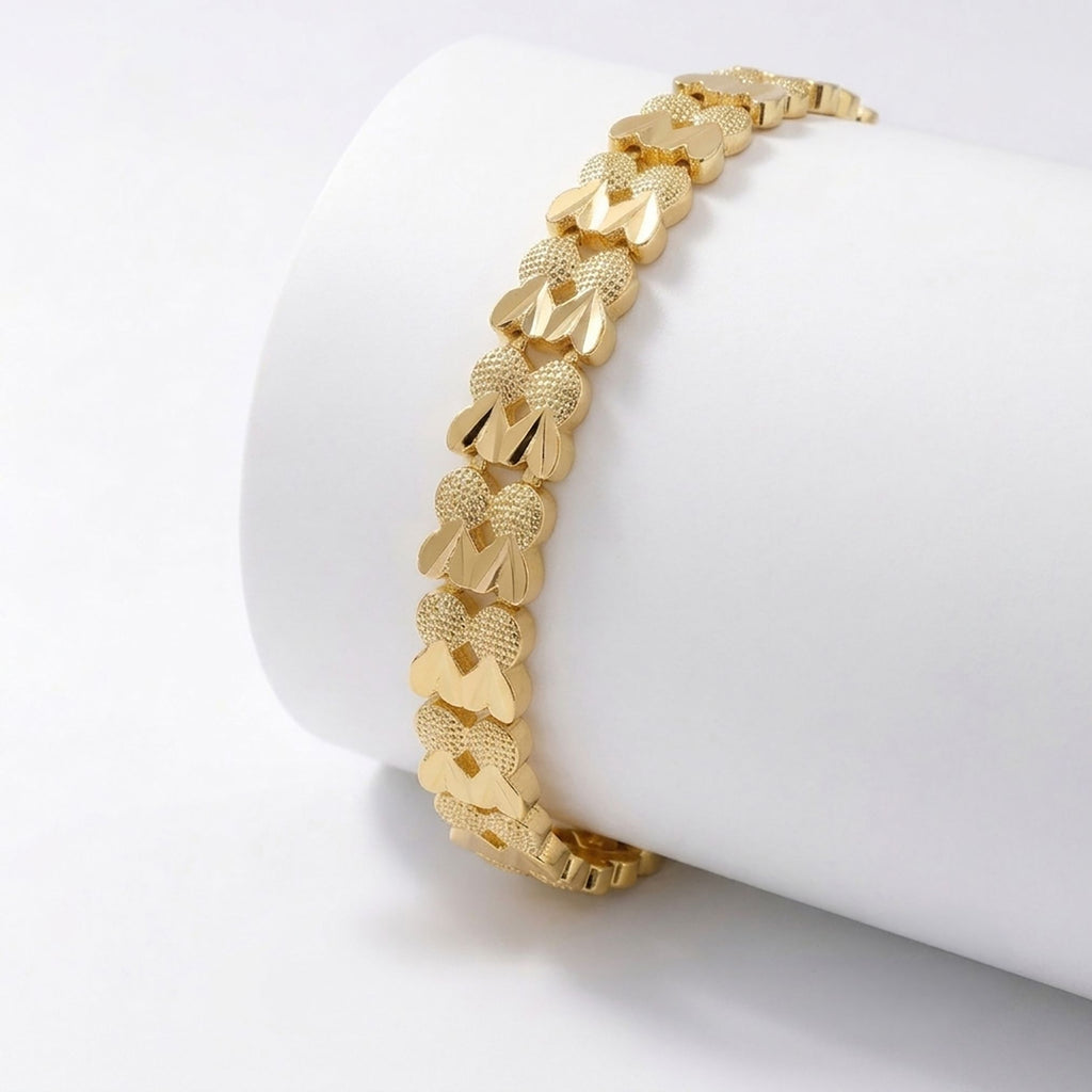 Takı Pusulası Lovelle 24K Gold Kaplama 8 mm Kadın Bileklik 4174KBV5D11