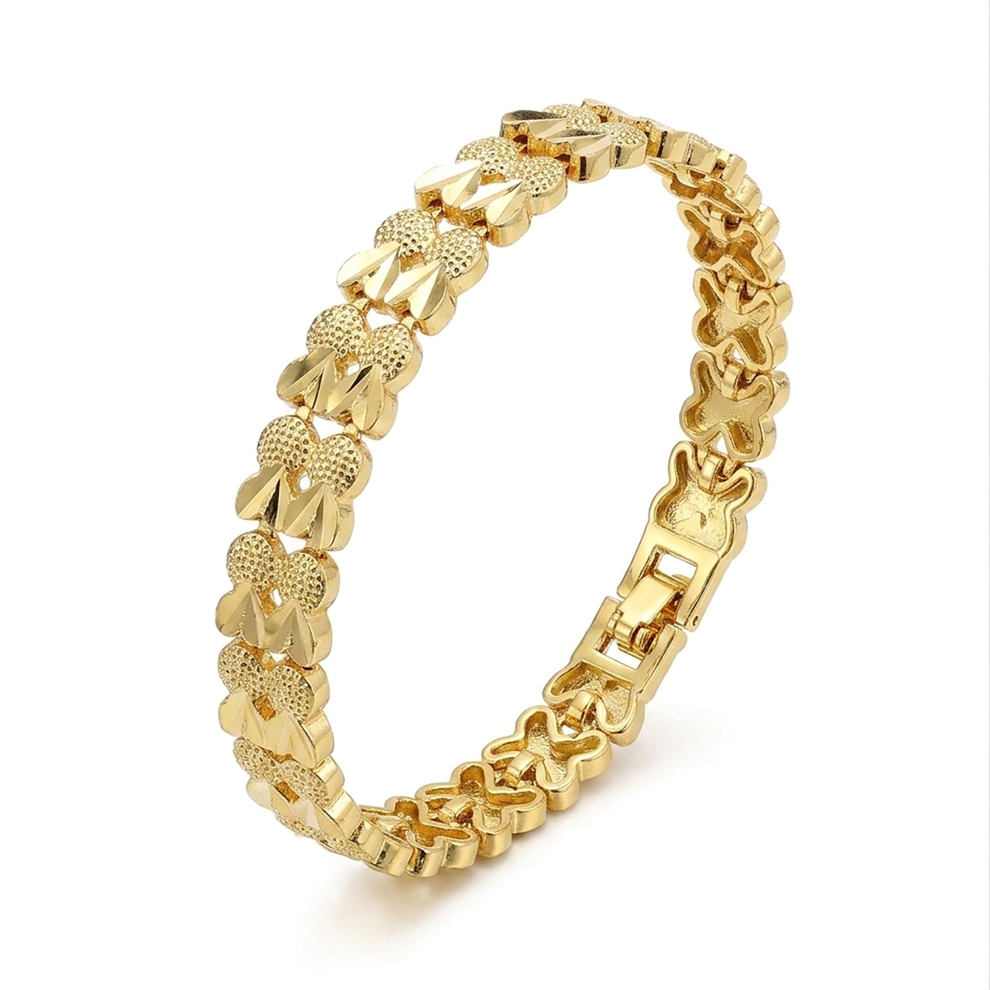 Takı Pusulası Lovelle 24K Gold Kaplama 8 mm Kadın Bileklik 4174KBV5D11