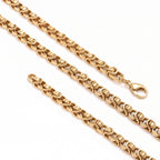 Takı Pusulası Marin Zincir Erkek Çelik Kolye 5 mm 55 cm Gold 4174ECK010