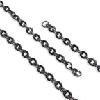 Takı Pusulası Mariner Siyah Çelik Erkek Kolye 1.6mm x 6mm 4174CEK035