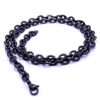 Takı Pusulası Mariner Siyah Çelik Erkek Kolye 1.6mm x 6mm 4174CEK035