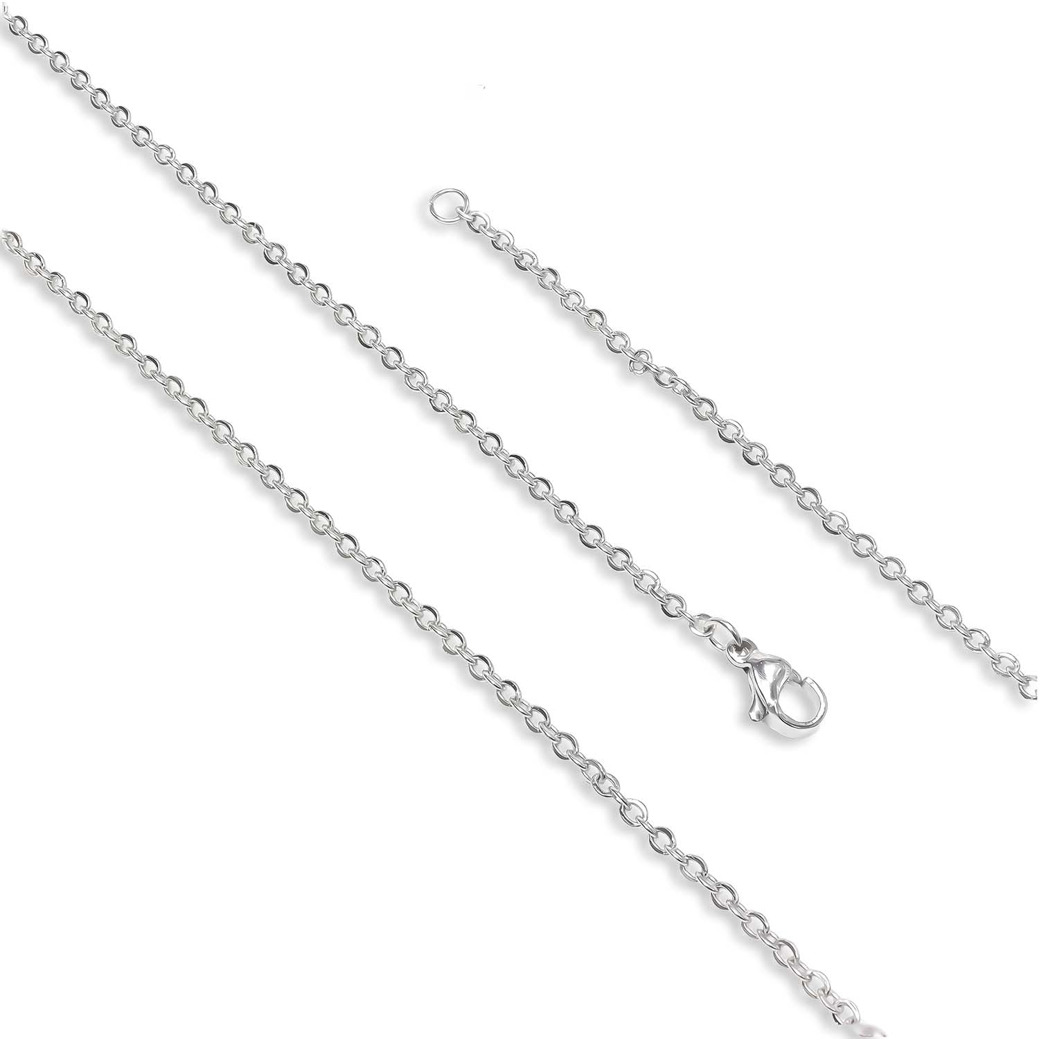 Takı Pusulası Minik Boy Beyaz Çelik Kolye 0.5mm 4174CEK003