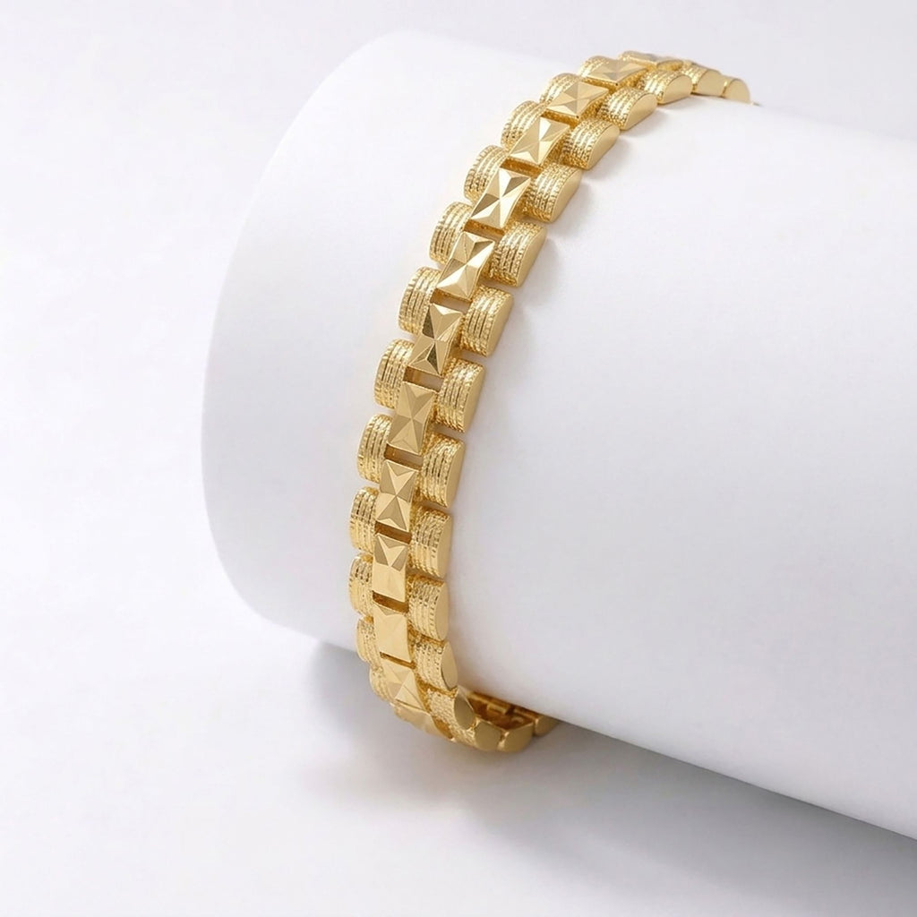 Takı Pusulası Nexa 24K Gold Kaplama 8 mm Kadın Bileklik 4174KBV5D3