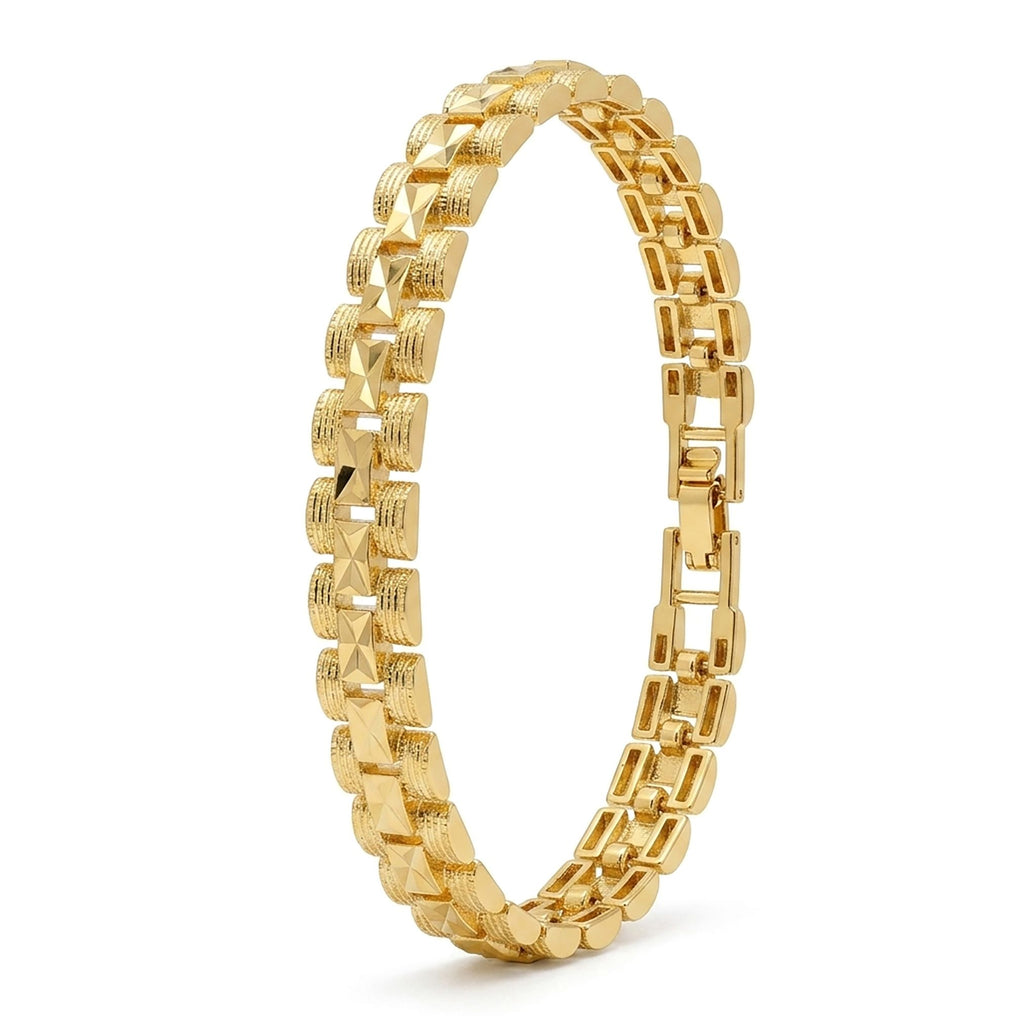 Takı Pusulası Nexa 24K Gold Kaplama 8 mm Kadın Bileklik 4174KBV5D3