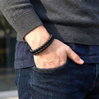 Takı Pusulası Oniks Doğaltaş Ve Deri Erkek Bileklik 41742B7D1