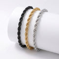 Takı Pusulası Rope Halat Çelik Zincir Bileklik 6mm 4174CZB2D8
