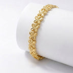 Takı Pusulası Sakura 24K Gold Kaplama 8 mm Kadın Bileklik 4174KBV5D7