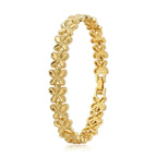 Takı Pusulası Sakura 24K Gold Kaplama 8 mm Kadın Bileklik 4174KBV5D7