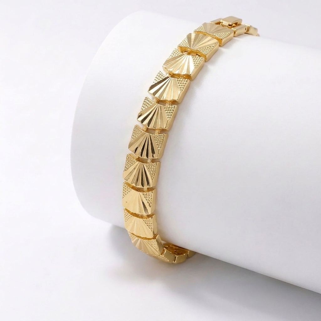 Takı Pusulası Solara 24K Gold Kaplama 8 mm Kadın Bileklik 4174KBV5D10
