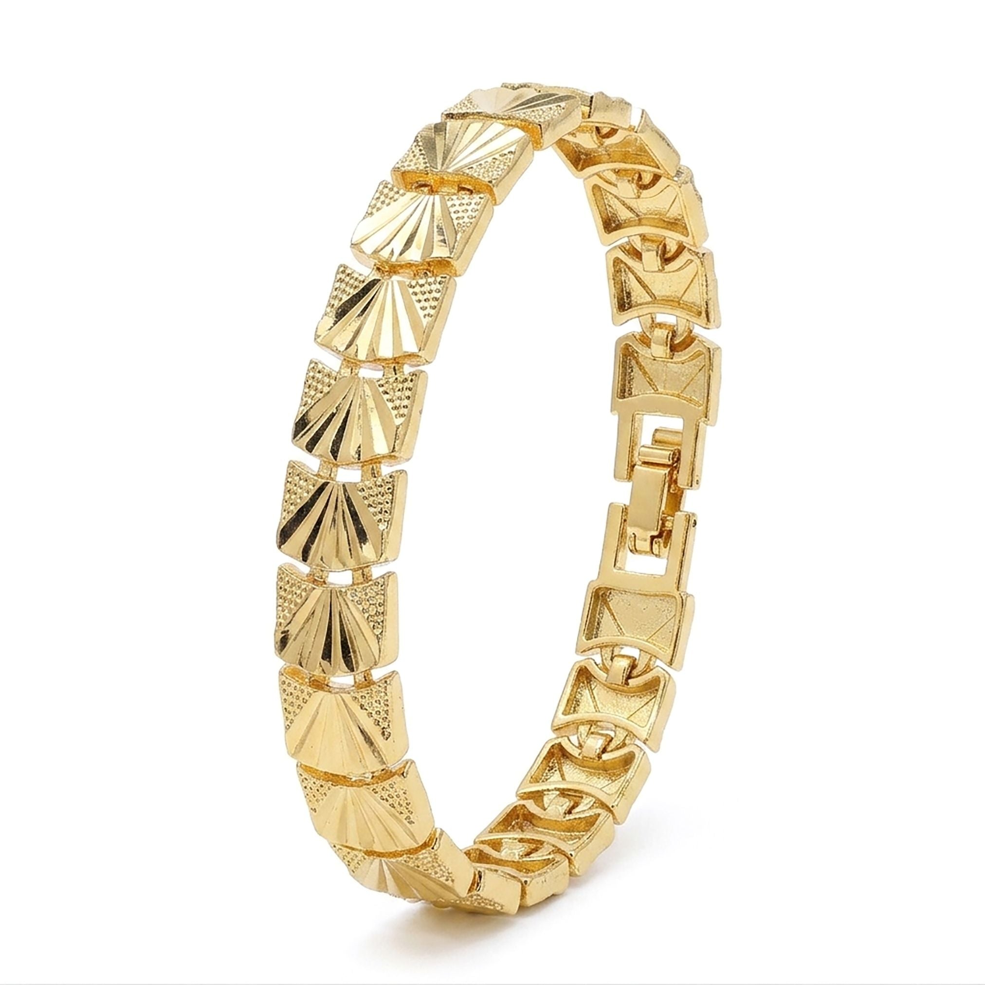 Takı Pusulası Solara 24K Gold Kaplama 8 mm Kadın Bileklik 4174KBV5D10