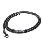 Takı Pusulası Spiral Çelik Kolye 3mm - Siyah 4174CEK048